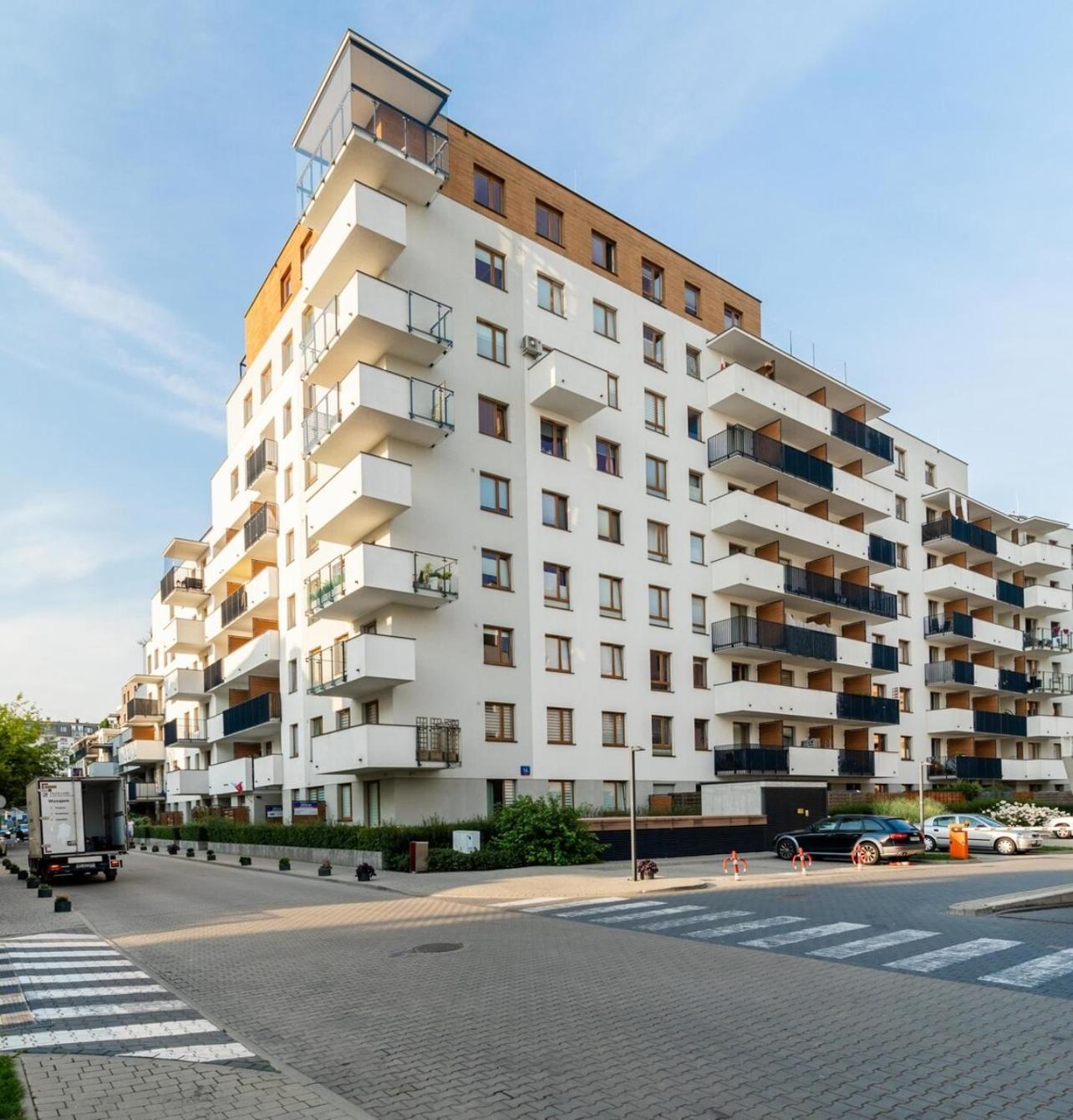 Modern 70M Apartment With Private Garden Metro Varsó Kültér fotó